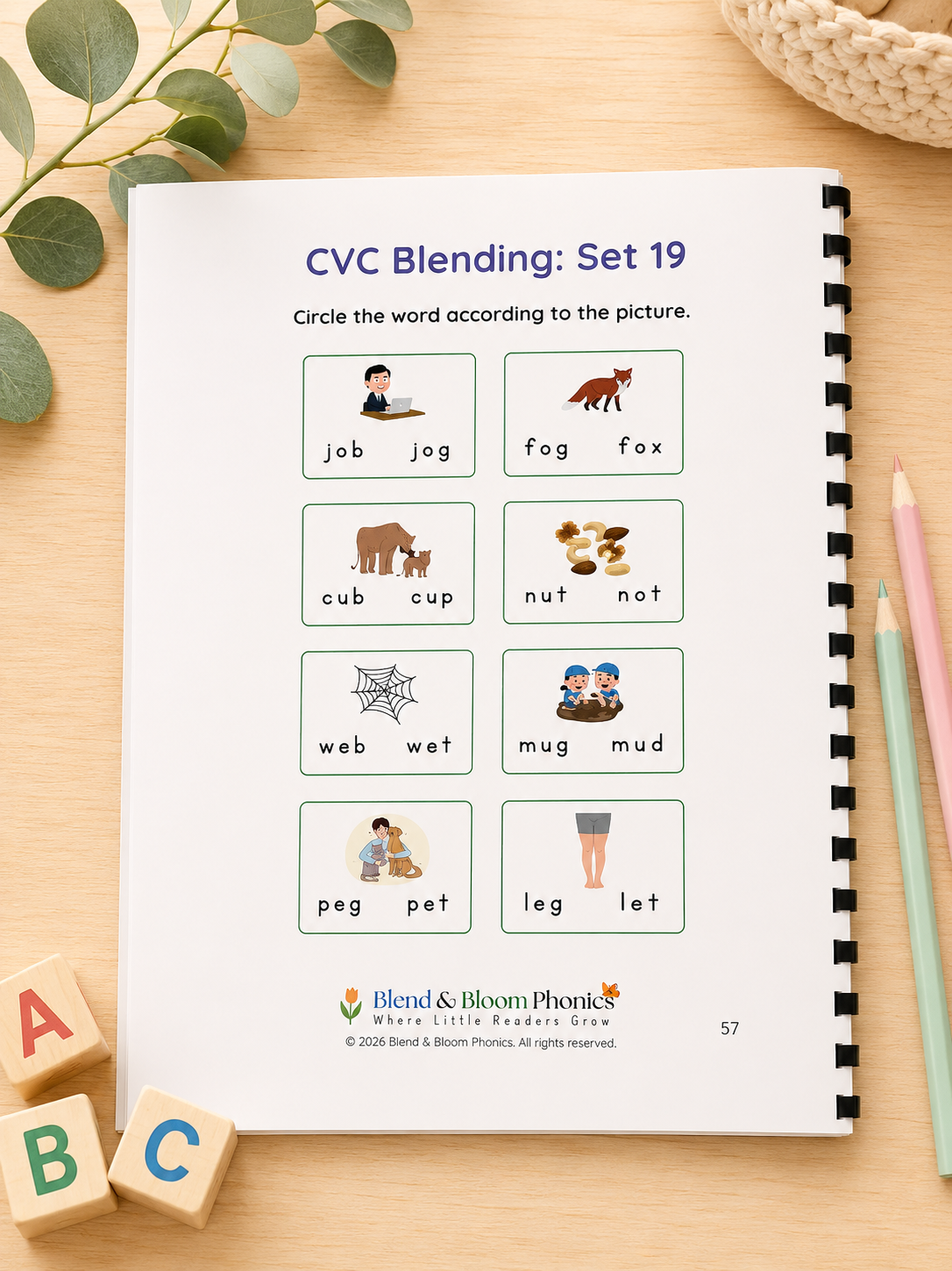 CVC Blending: 3-letter Words