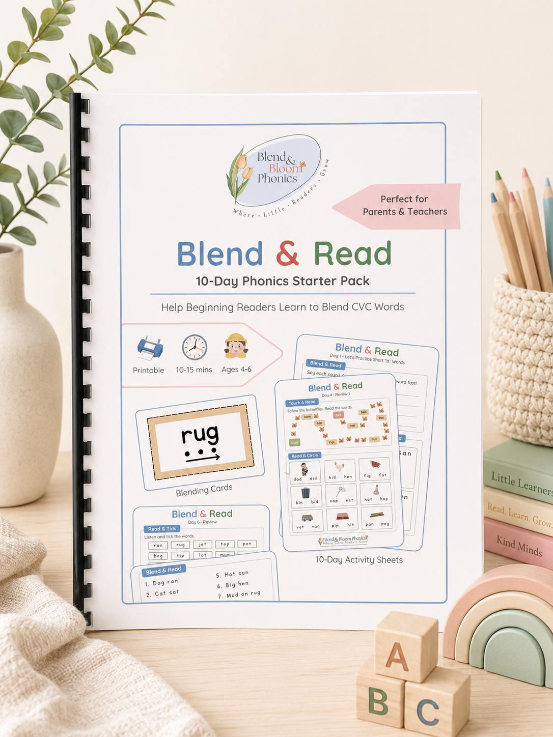 Blend & Read: 10-Day Phonics Starter Pack
