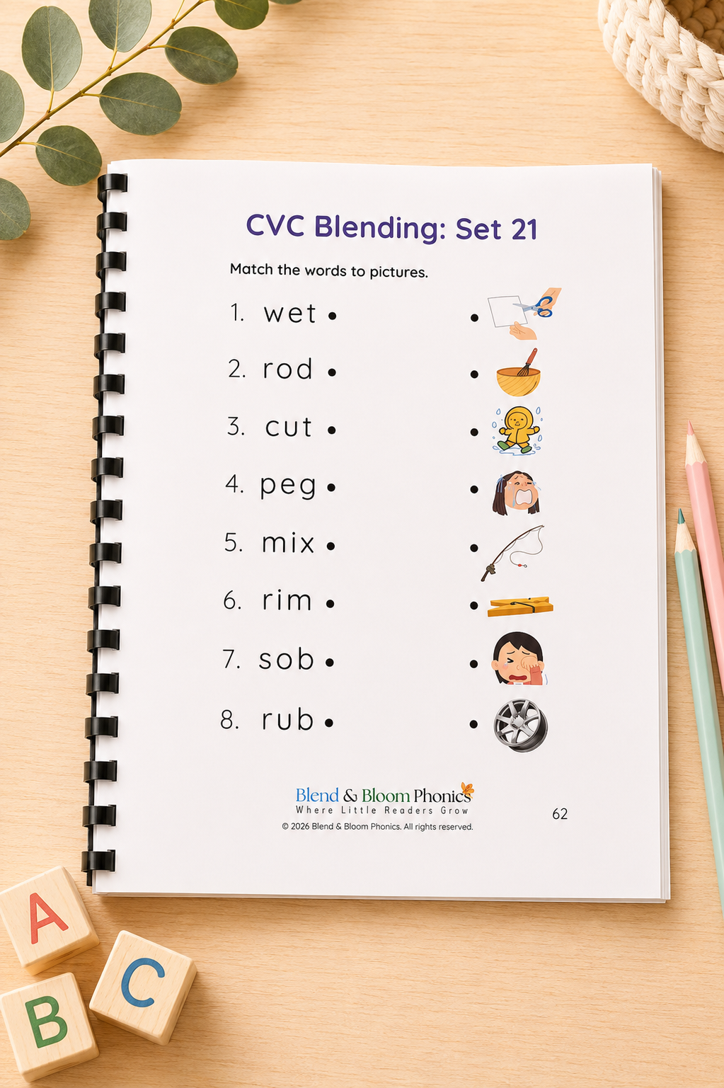 CVC Blending: 3-letter Words